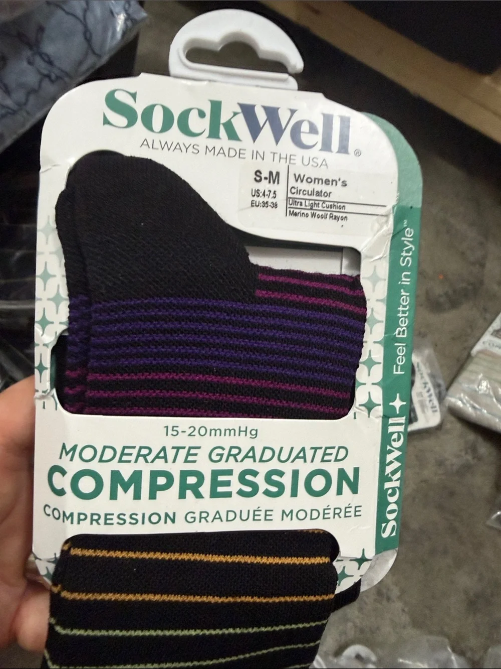 Women's Interval Knee High Moderate Graduated Compression Socks NWT S-M 4-7.5